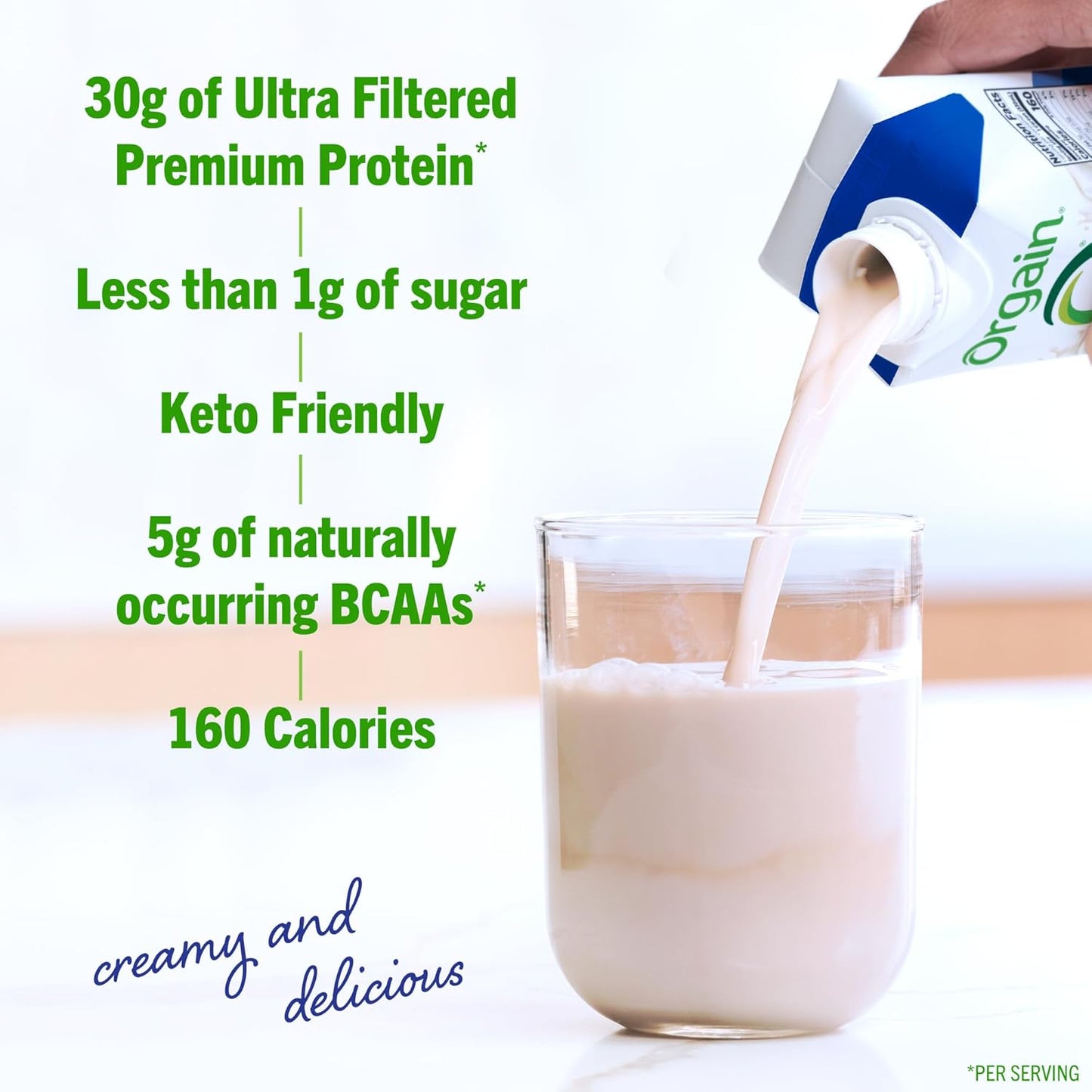 Orgain Fruity Cereal High Protein Shake - Dairy Isolate, 30g Protein, 6g BCAAs, <1g Sugar, Meal Replacement, Ready to Drink, Keto & Gluten-Free - 11 Fl Oz (Pack of 12)