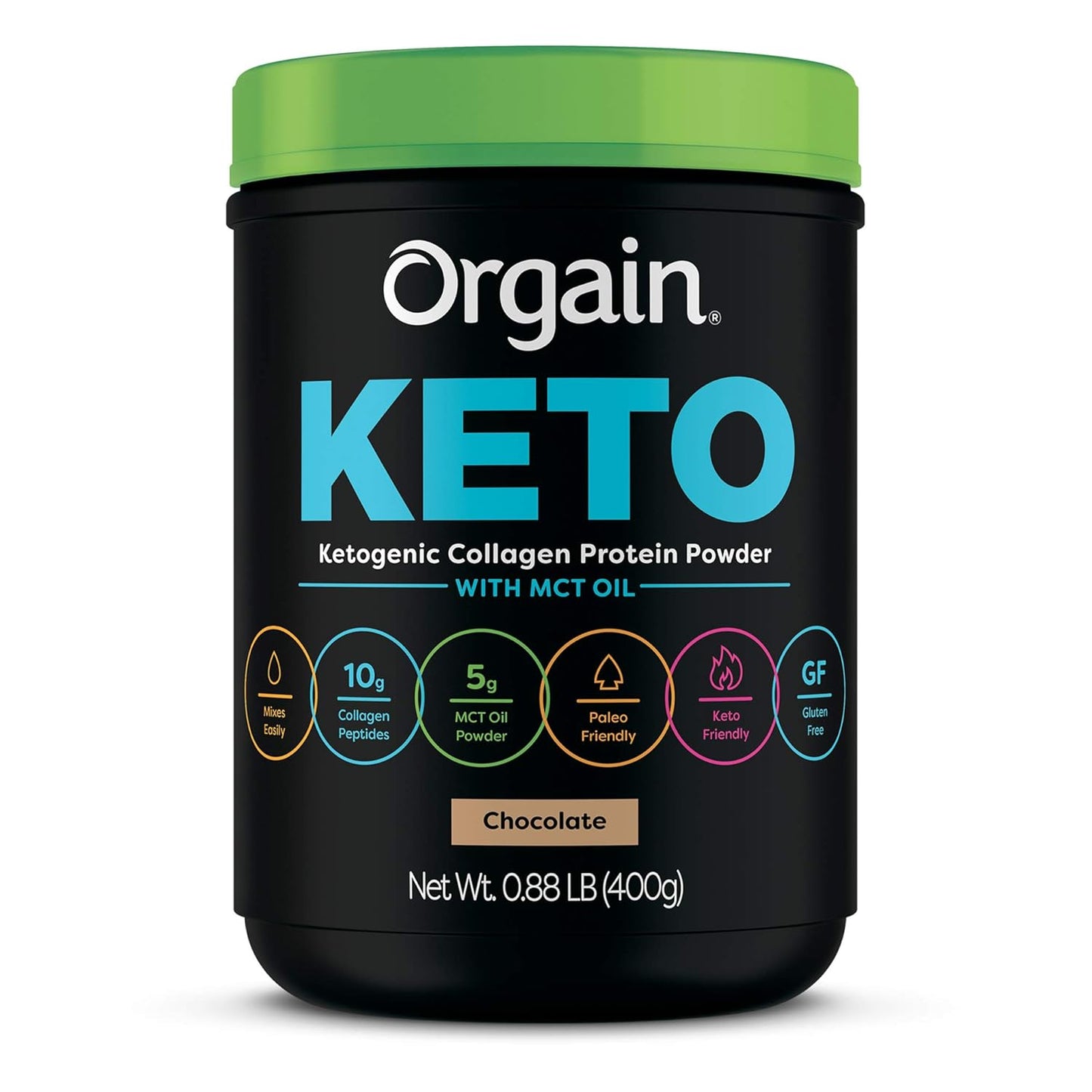 Orgain Organic Keto Vegan Protein Powder and Collagen Bundle - 2 Items