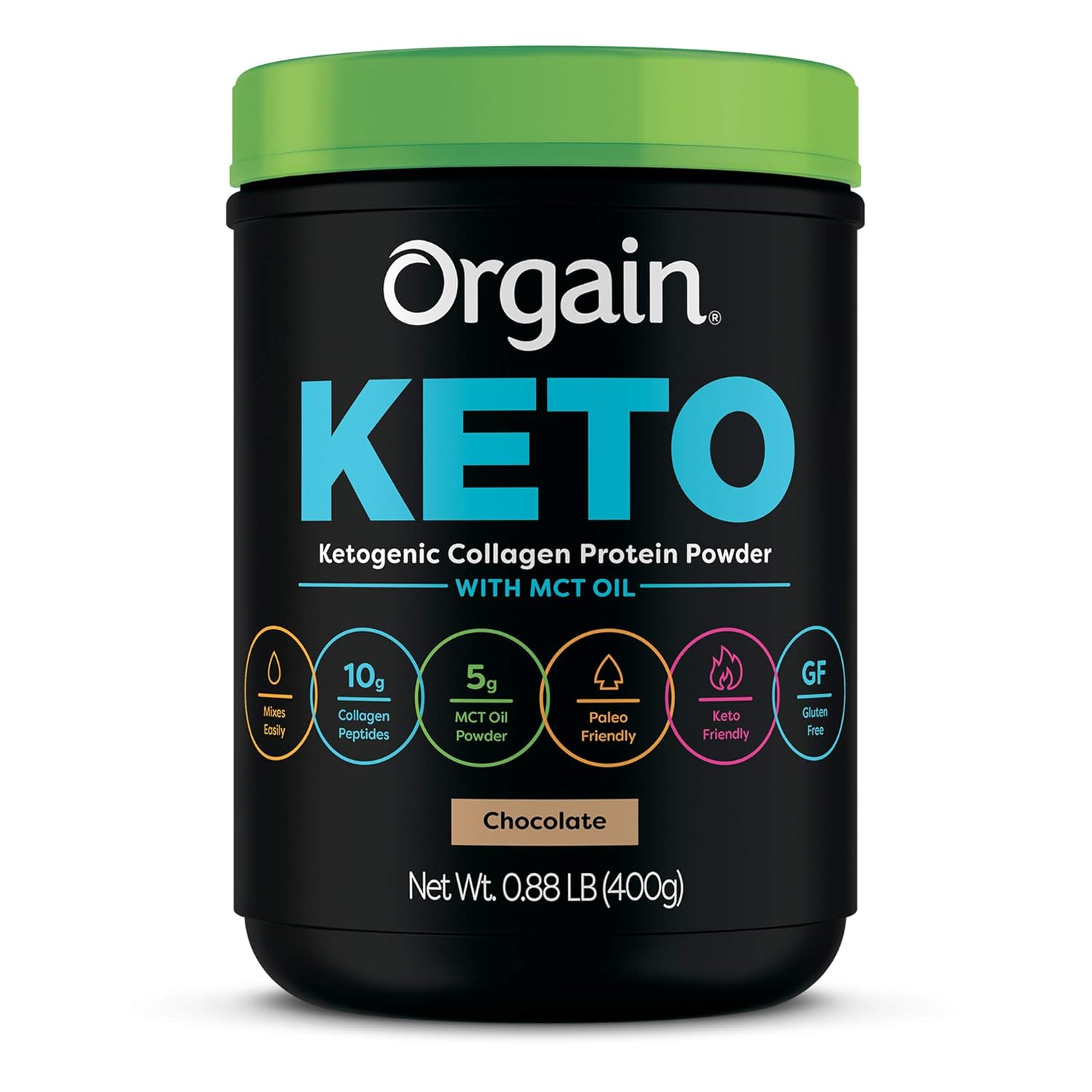 Orgain Organic Keto Vegan Protein Powder and Collagen Bundle - 2 Items