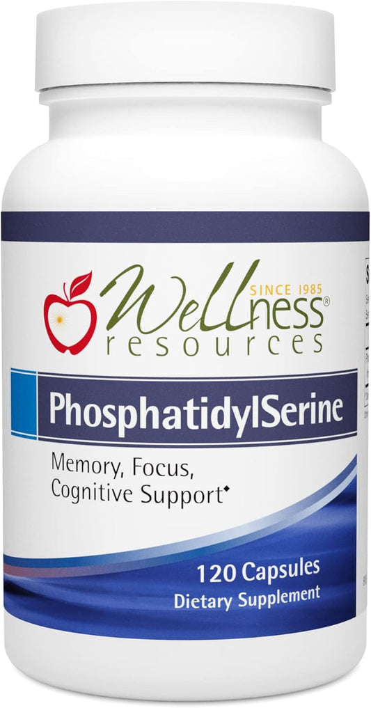 Organic 100mg PhosphatidylSerine Capsules - Non-GMO & Vegan Friendly