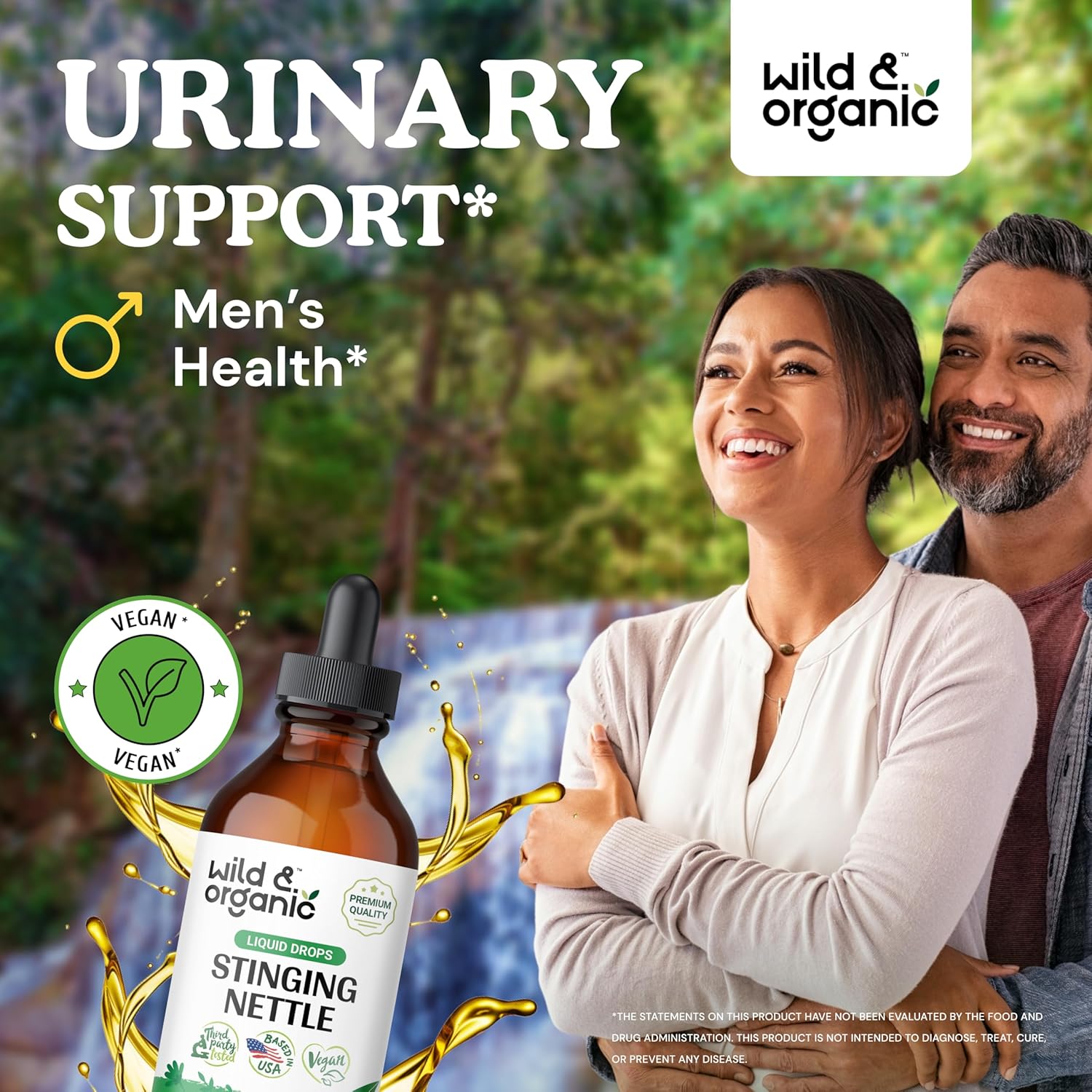 Organic 4 fl oz Stinging Nettle Root Tincture and Gummies Set