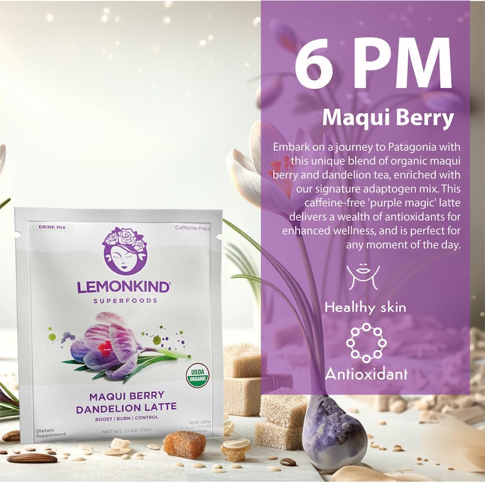 Organic 5 Day Fat-Burn Cleanse: Vegan Latte Variety Pack for Weight Loss & Detox - Plant-Based, Gluten-Free & Energizing