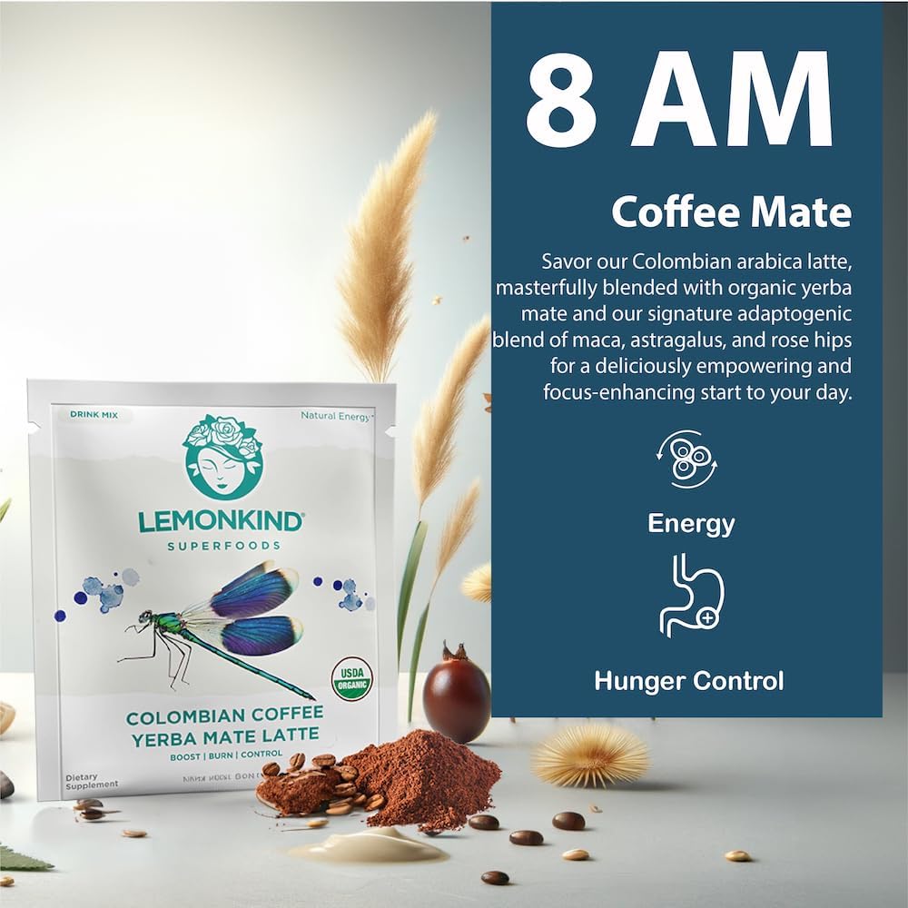 Organic 5 Day Fat-Burn Cleanse: Vegan Latte Variety Pack for Weight Loss & Detox - Plant-Based, Gluten-Free & Energizing