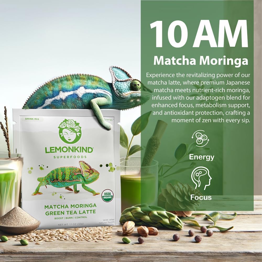 Organic 5 Day Fat-Burn Cleanse: Vegan Latte Variety Pack for Weight Loss & Detox - Plant-Based, Gluten-Free & Energizing