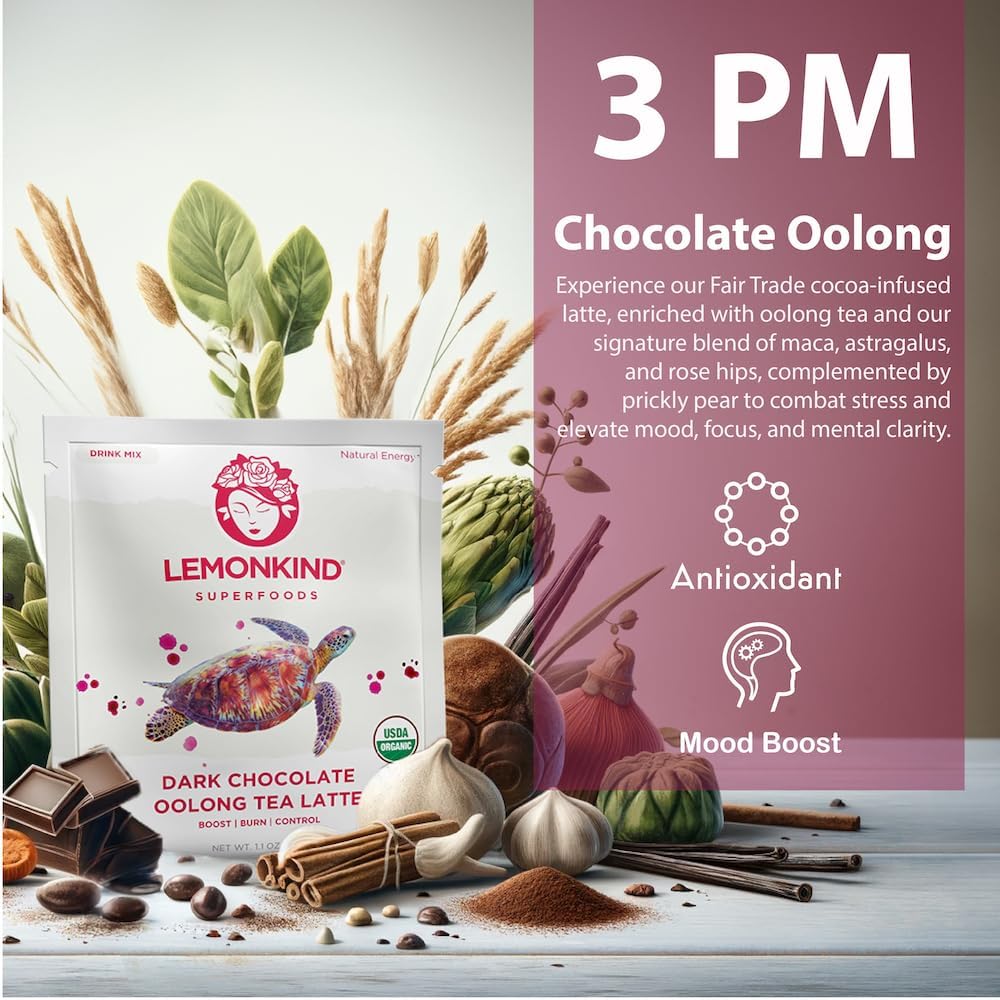 Organic 5 Day Fat-Burn Cleanse: Vegan Latte Variety Pack for Weight Loss & Detox - Plant-Based, Gluten-Free & Energizing