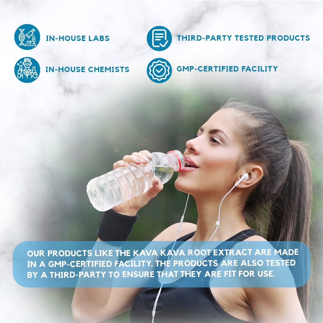 Organic Absonutrix Kava Kava Root Extract Liquid 590mg 4 Oz - USA Made, Fast Absorption, High Quality, Non-GMO, GMP Certified - Cruelty-Free