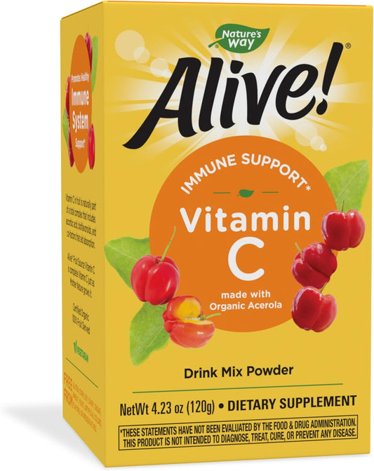 Organic Acerola Vitamin C Powder Drink Mix by Nature's Way Alive! - 4.23 oz.