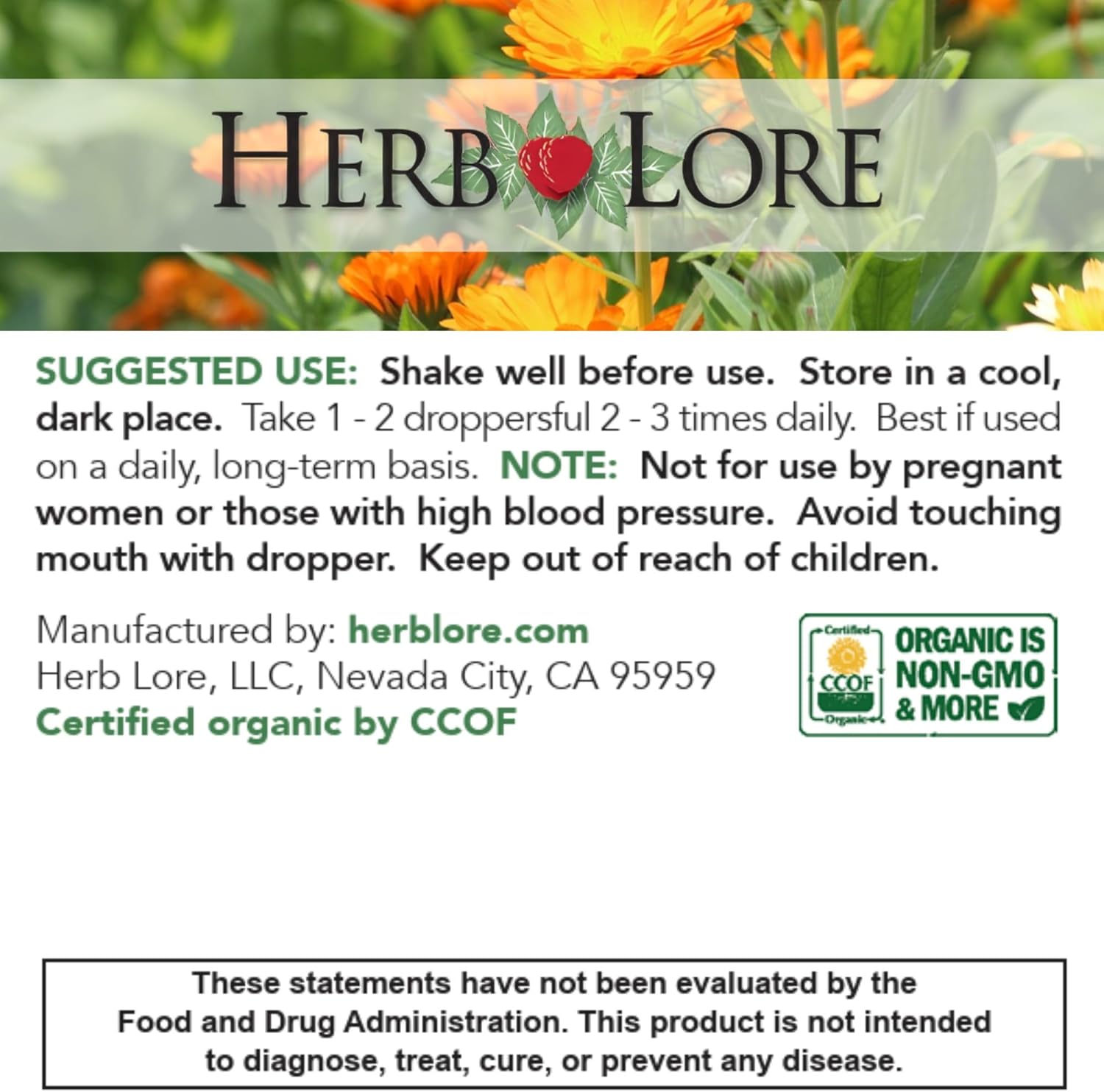 Organic Adrenal Tonic Tincture with Adaptogens - Alcohol-Free Herbal Blend for Stress Relief - Ashwagandha, Rhodiola, Eleuthero - 4 fl oz