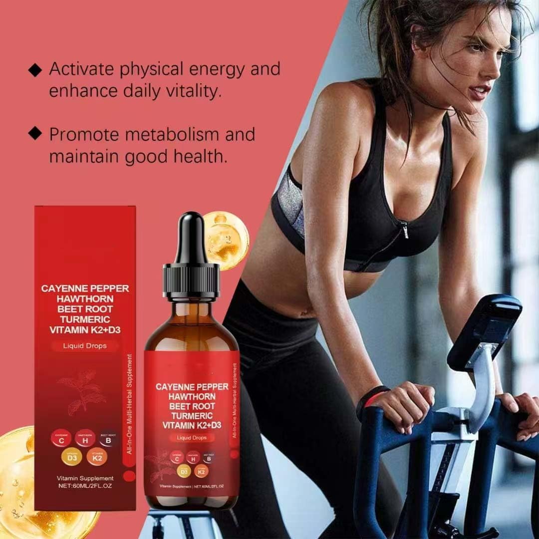 Organic Aeluro Cayenne Pepper Extract Drops - Guliqi Cayenne Pepper Supplement Drops