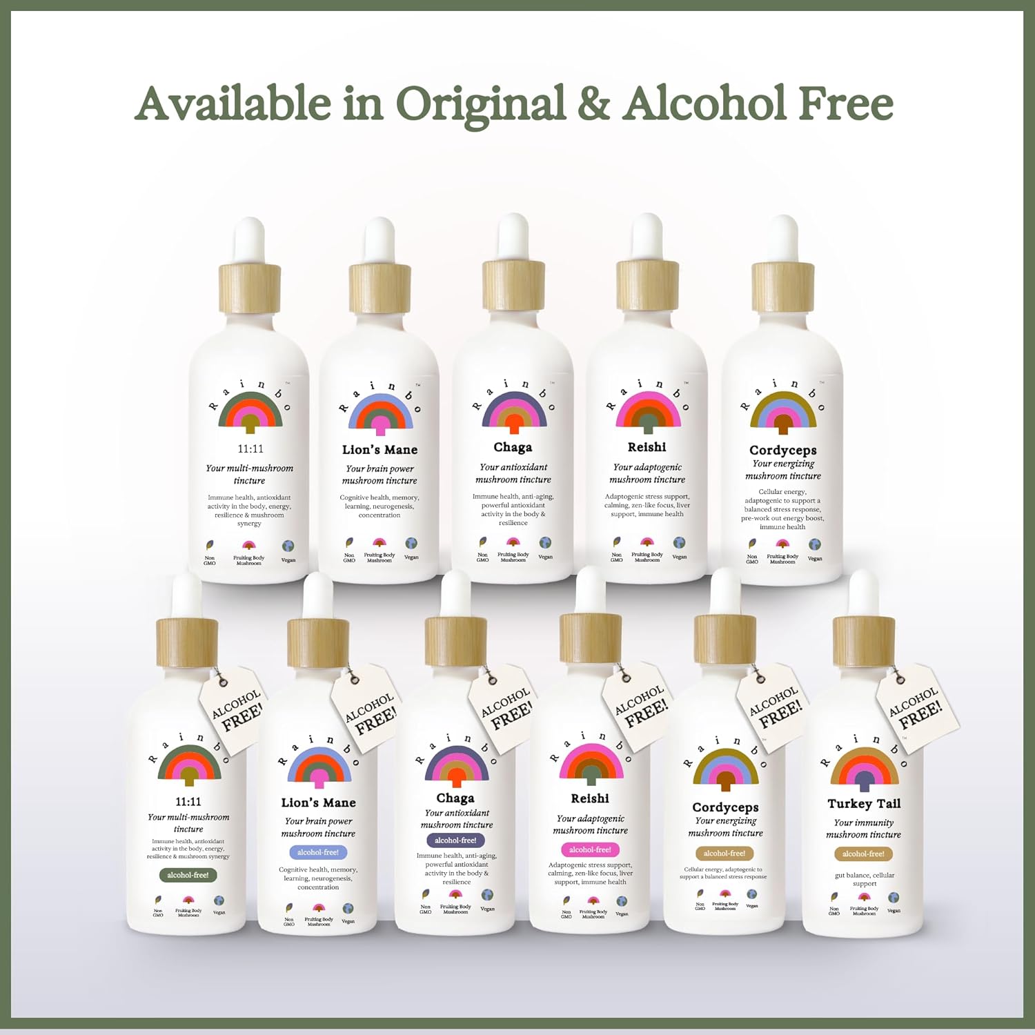 Organic Alcohol-Free Chaga Mushroom Tincture for Immune and Cellular Support - Vegan Liquid Supplement, Non-GMO - 3.4 fl oz