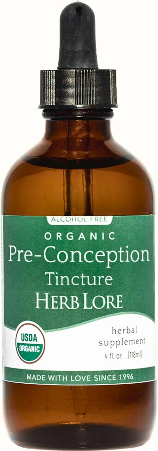Organic Alcohol-Free Liquid Fertility Support Tincture for Women by Herb Lore