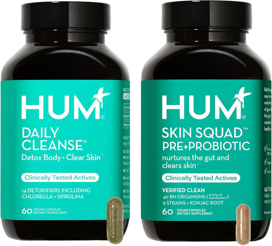 Organic Algae Skin Detox & Cleanse with Probiotics for Acne Breakouts - Daily Skin Squad Cleanse