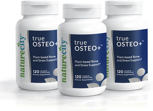 Organic AlgaeCal Calcium Supplement for Bone Strength - 360 Veggie Capsules with Vitamin D3, K2, Magnesium, Silicon, and Stress Support