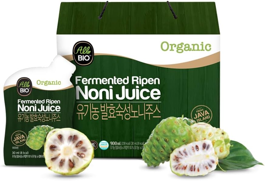 Organic ALL BIO Java Noni Juice Extract Daily Pack - 1 fl oz x 30 - 100% Fermented by ALLBIO