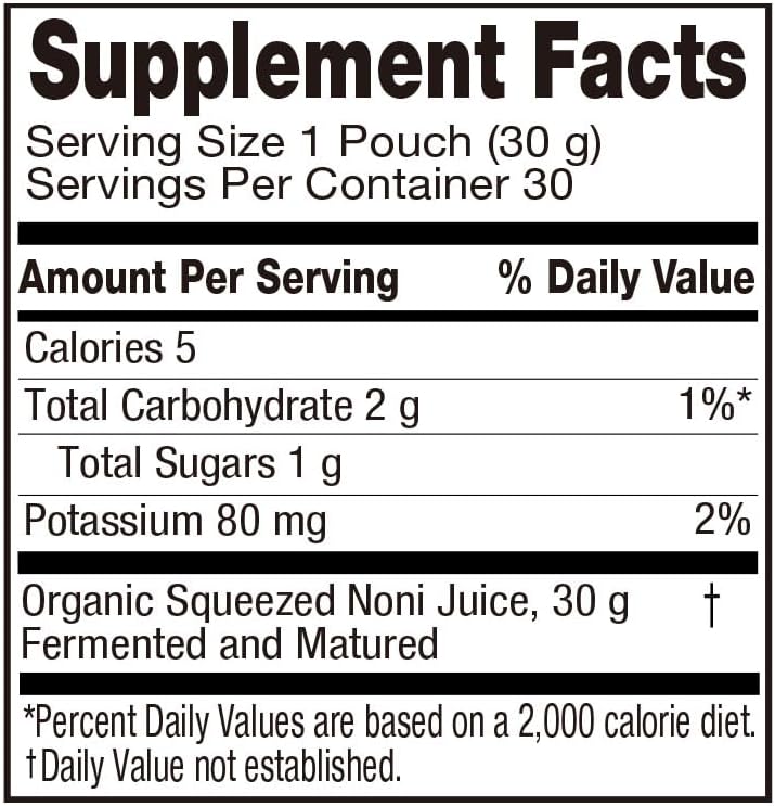 Organic ALL BIO Java Noni Juice Extract Daily Pack - 1 fl oz x 30 - 100% Fermented by ALLBIO