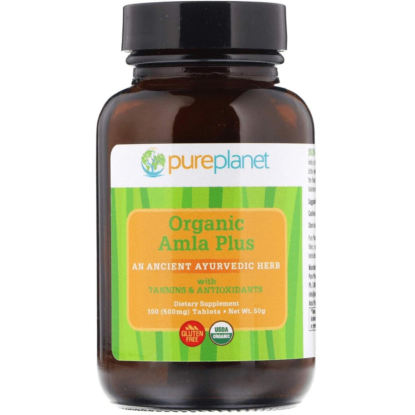 Organic Amla C Plus Capsules - 100 Count by PURE PLANET