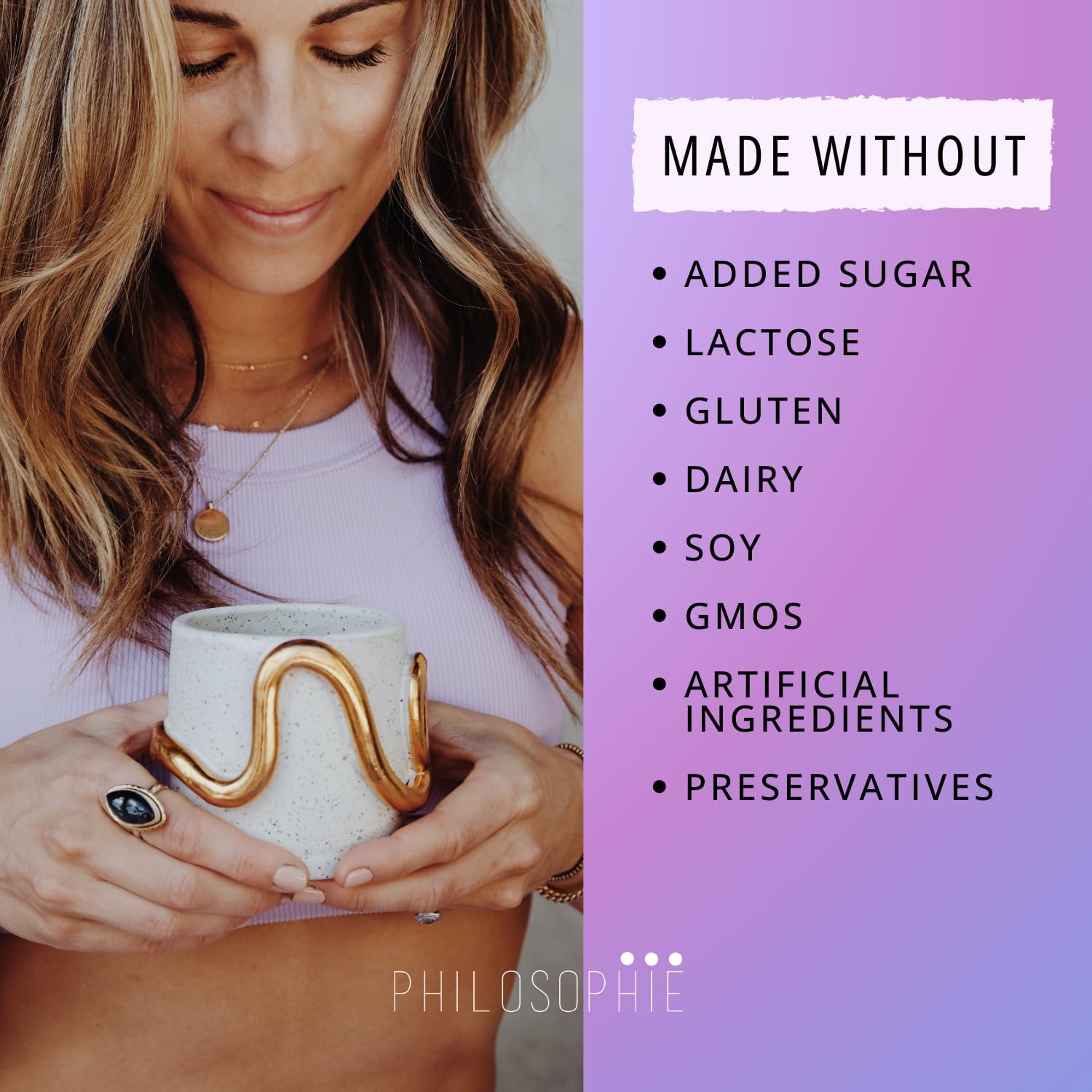 Organic and Unsweetened Philosophie Cosmic Elixir Superfood Blend with Collagen and Adaptogens - 32 Servings for Gut, Emotional, Joint, Skin, and Hormone Health