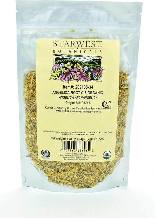 Organic Angelica Root C/S by Starwest Botanicals - 4 Ounces