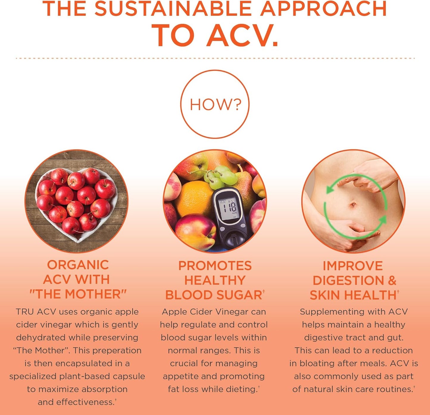 Organic Apple Cider Vinegar with The Mother, 1000mg, 45 Servings, Digestion and Skin Health Boost