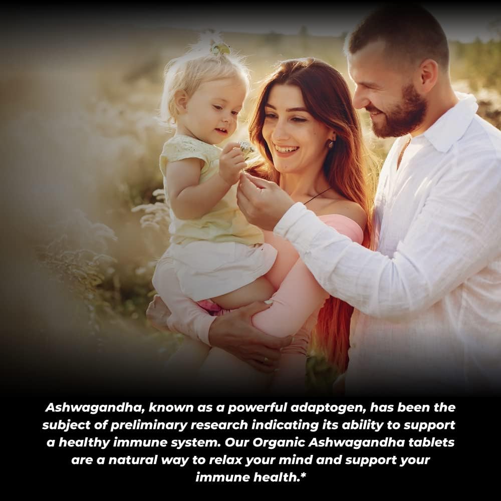 Organic Ashwagandha Capsules 675mg - 60 Vegan Capsules, Pure Powder & Root Extract by Oomph Naturals