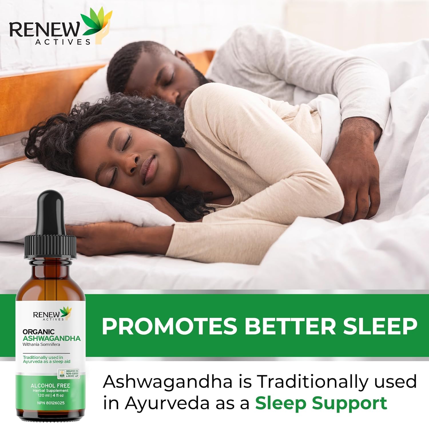 Organic Ashwagandha Liquid Supplement for Cognitive Function, Energy, Stress Reduction, Immune Health, and Mental Clarity - 120 ml
