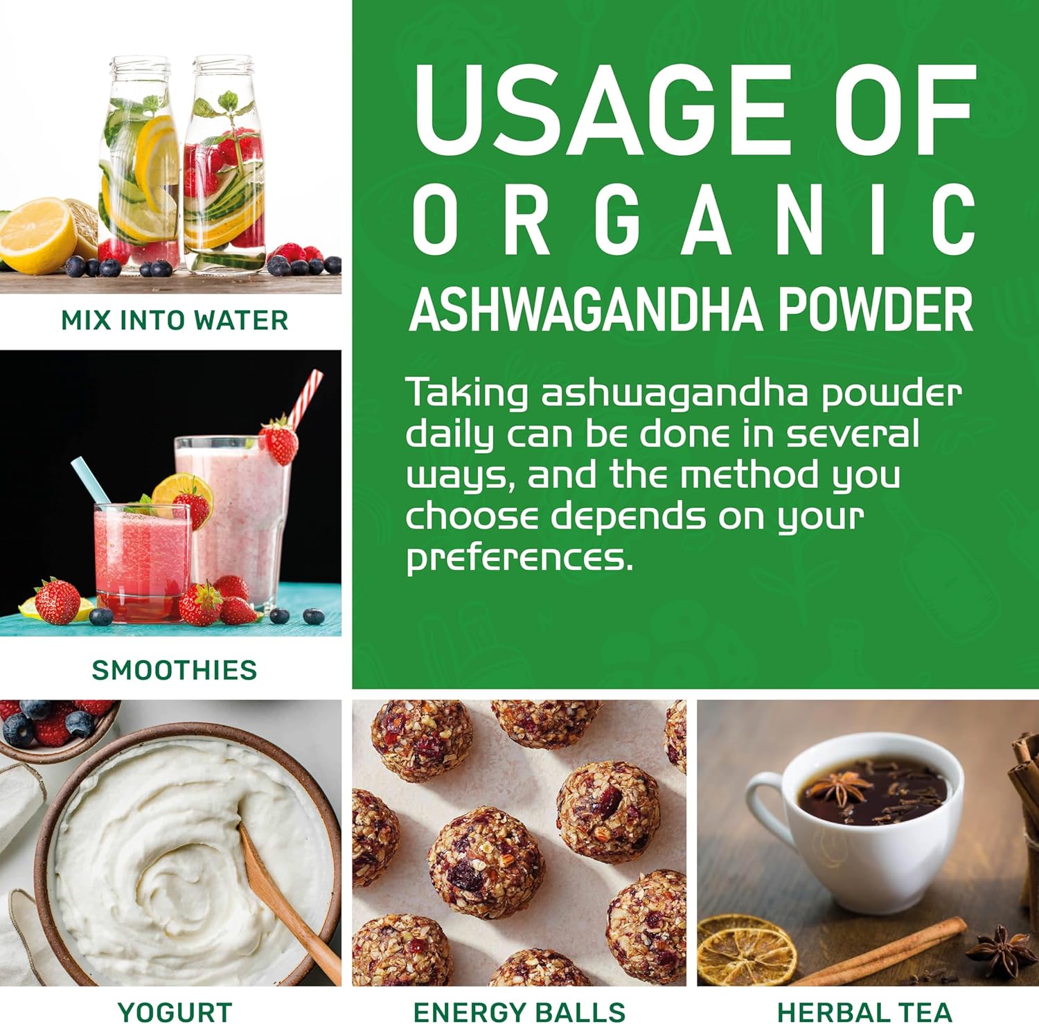 Organic Ashwagandha Root Powder 1.25lb (20oz) - Raw, Pure, Non-GMO, Lab Tested by Jiva Organics