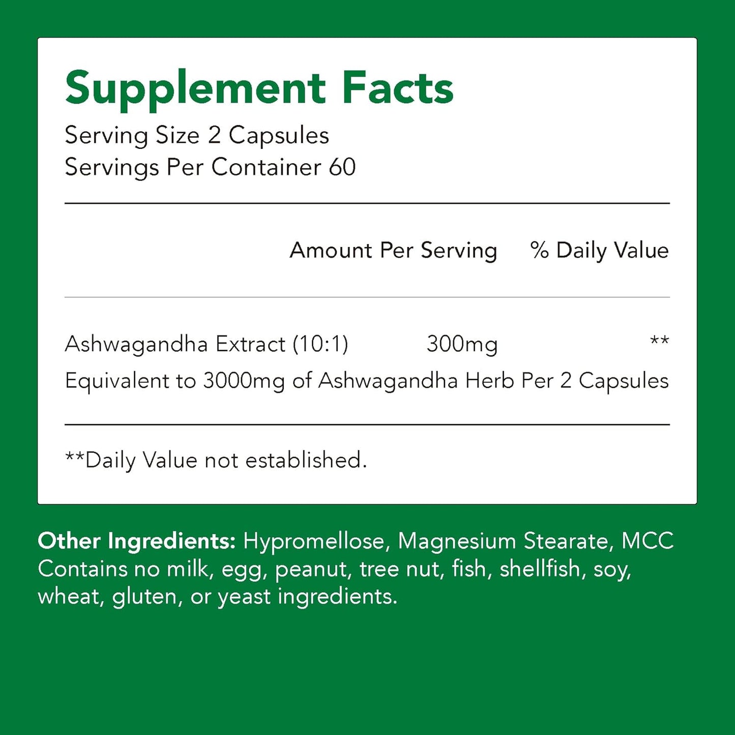 Organic Ashwagandha Supplements 150mg Extract = 1500mg Herb | Stress Relief, Immune Health, Energy | Non-GMO Gluten Free | 1 Bottle - 120 Capsules - 2 Month Supply
