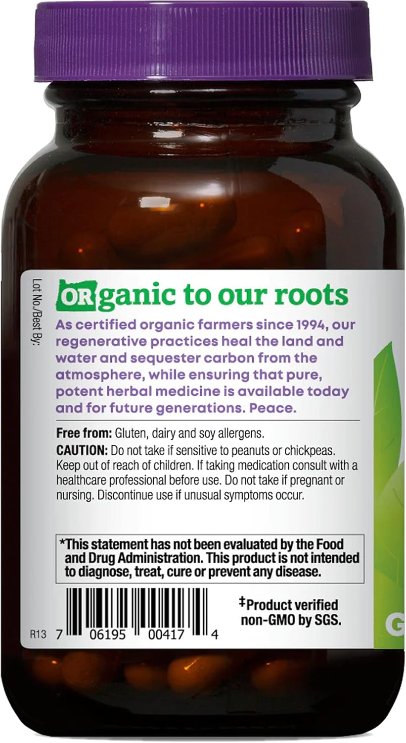 Organic Astragalus Reishi Herbal Supplement by Oregon's Wild Harvest - 90 Count