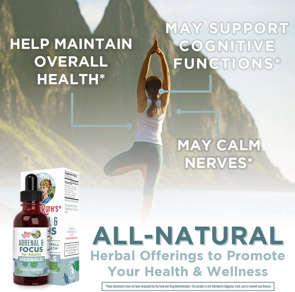 Organic Astragalus Root & Adults Adrenal Support Bundle - Immune, Focus, Cardiovascular, Ginkgo Biloba, Brain & Memory Drops