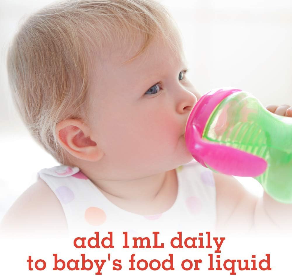 Organic Baby Vitamin D3 Liquid - 600 IU (15 mcg) for Bone & Immune Support - Gluten Free & Non-GMO - 56 mL - BoostGo Australia