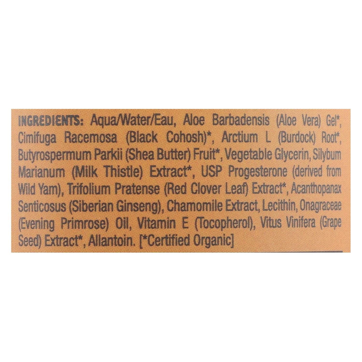 Organic Balance Plus Therapy Progesterone Cream with Phytoestrogens - 3 oz (Pack of 2)