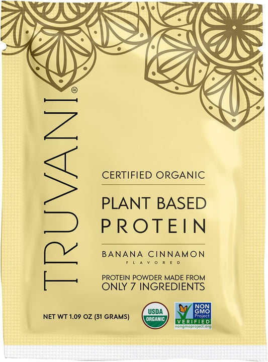 Organic Banana Cinnamon Vegan Pea Protein Powder - 20g Plant Based Protein, Keto Friendly, Gluten & Dairy Free, Low Carb, No Sugar Added - BoostGo Australia