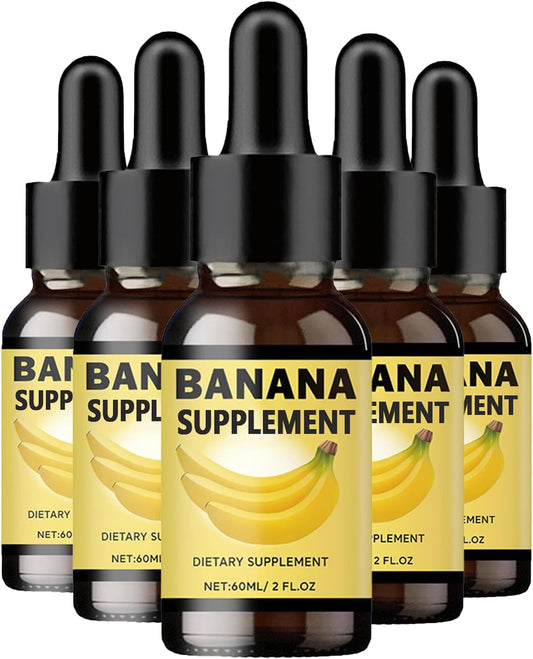 Organic Banana Extract Liquid for Men and Women - Pack of 5