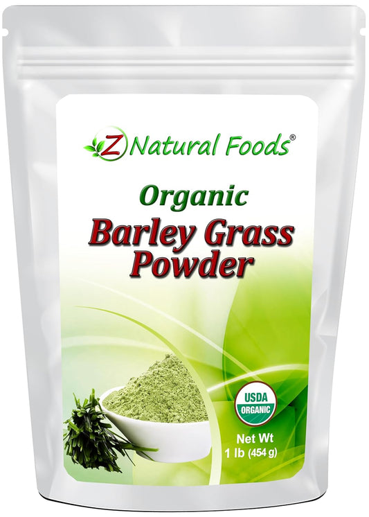 Organic Barley Grass Powder - Antioxidant-Rich Superfood, Energy Booster - 100% Natural, Vegan, Gluten Free - 1 Lb