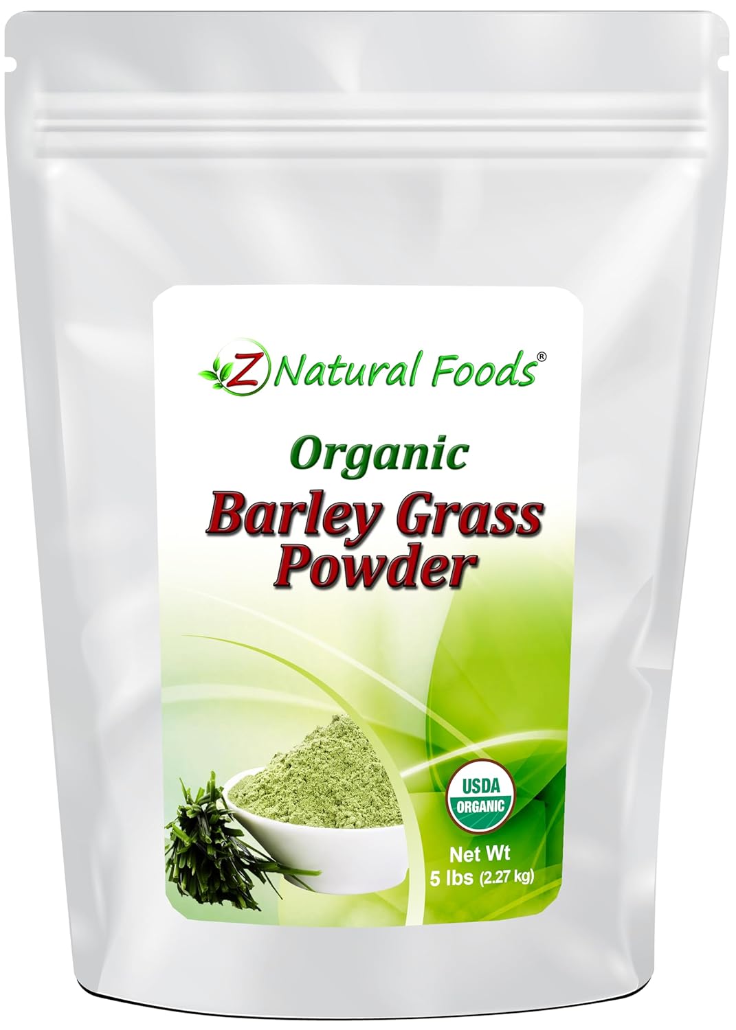 Organic Barley Grass Powder - Antioxidant-Rich Superfood for Energy Boost, Vegan, Gluten Free, Non-GMO - 5 lbs