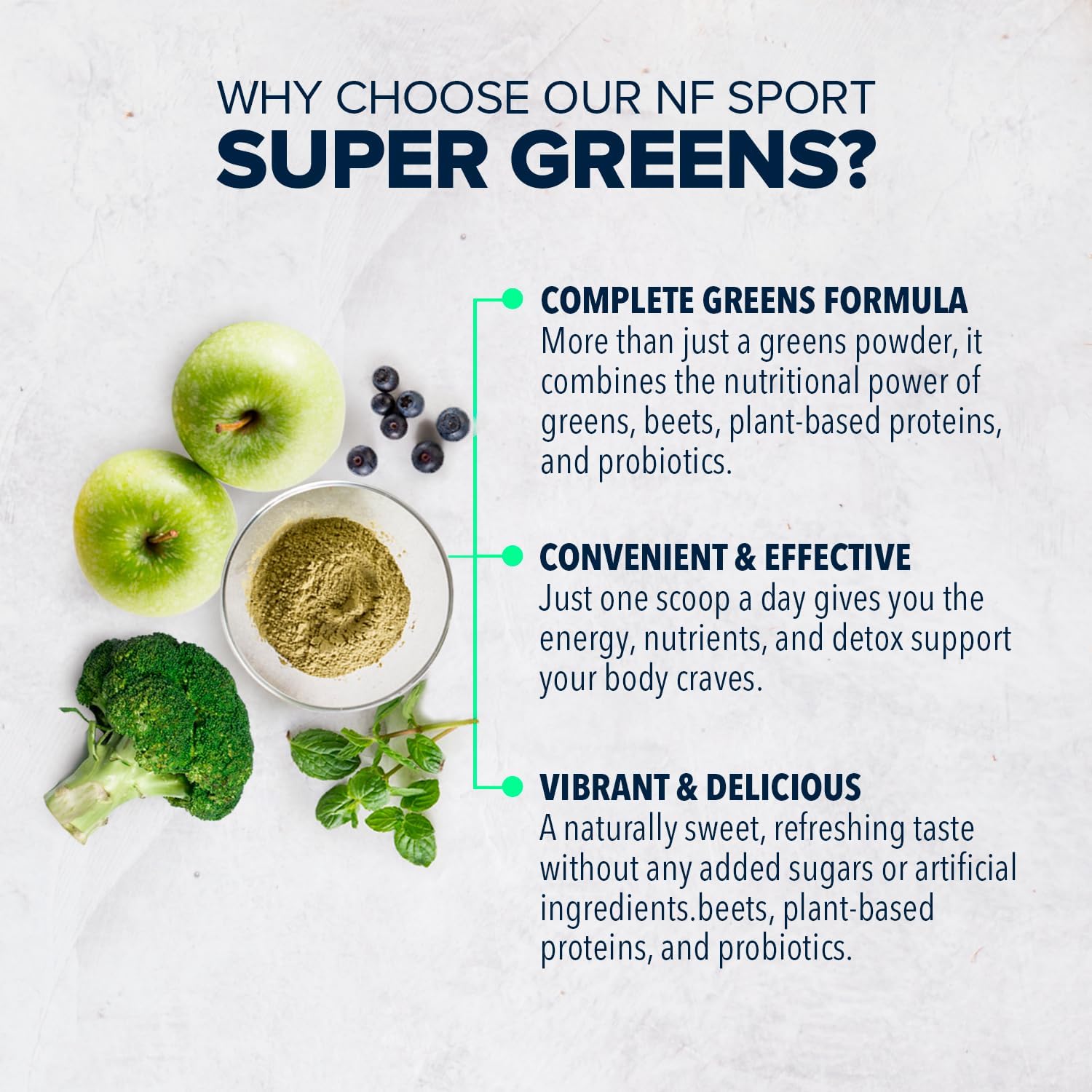 Organic Beet-Infused Super Greens Powder with Protein, Antioxidants & Probiotics - Supports Blood Pressure, Digestion & Energy - 30 Servings