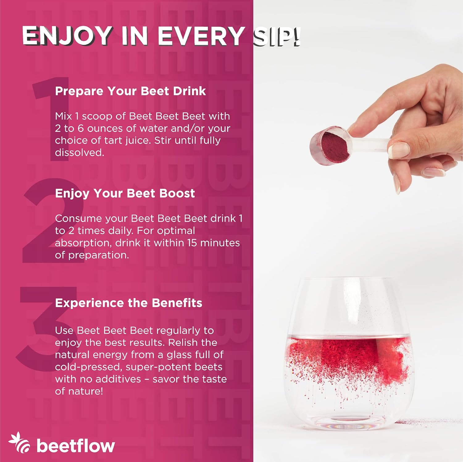 Organic Beet Juice Powder - USA Grown Superfood Supplement for Healthy Blood Pressure & Cholesterol - Nitric Oxide Boost - No Additives (30 Servings)