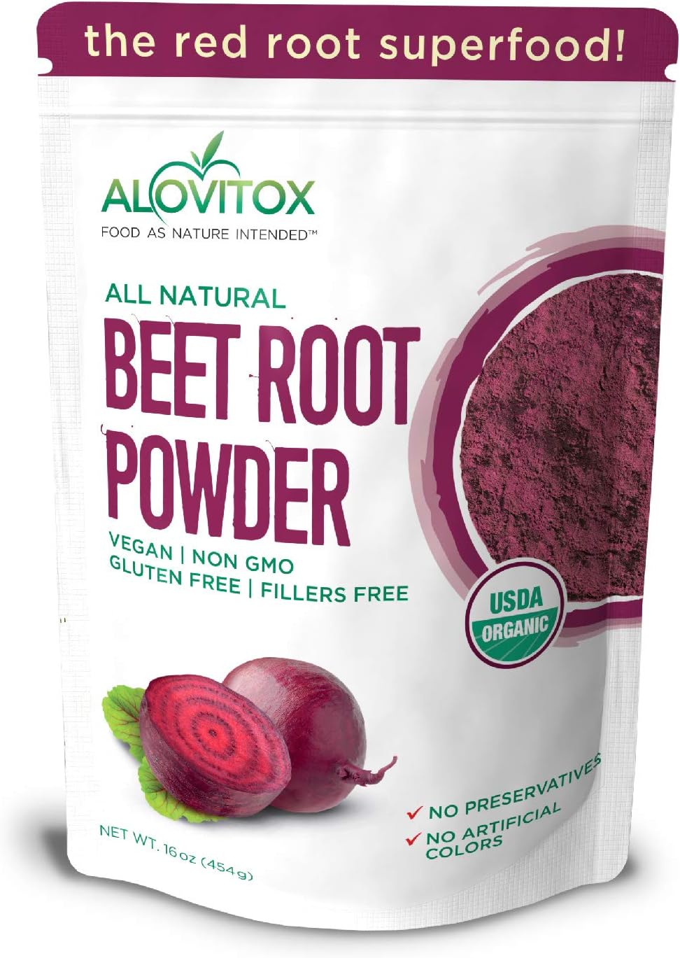 Organic Beet Root Powder | Fresh Extract with Calcium, Iron, Potassium & Folate | Boosts Workouts | Vegan & Non-GMO | 5 lb Bag