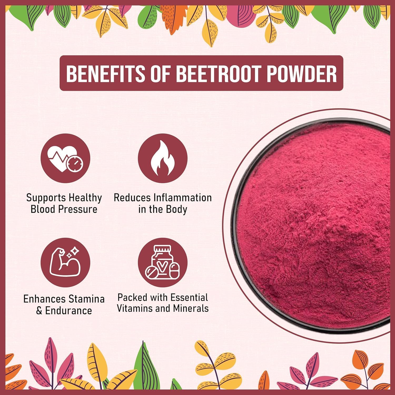 Organic Beetroot Powder 7 oz - Vegan, Gluten-Free, Rich in Nutrients & Fiber - Ideal for Smoothies, Food Coloring, and Skincare - 40 Servings - Kokos Natural Premium