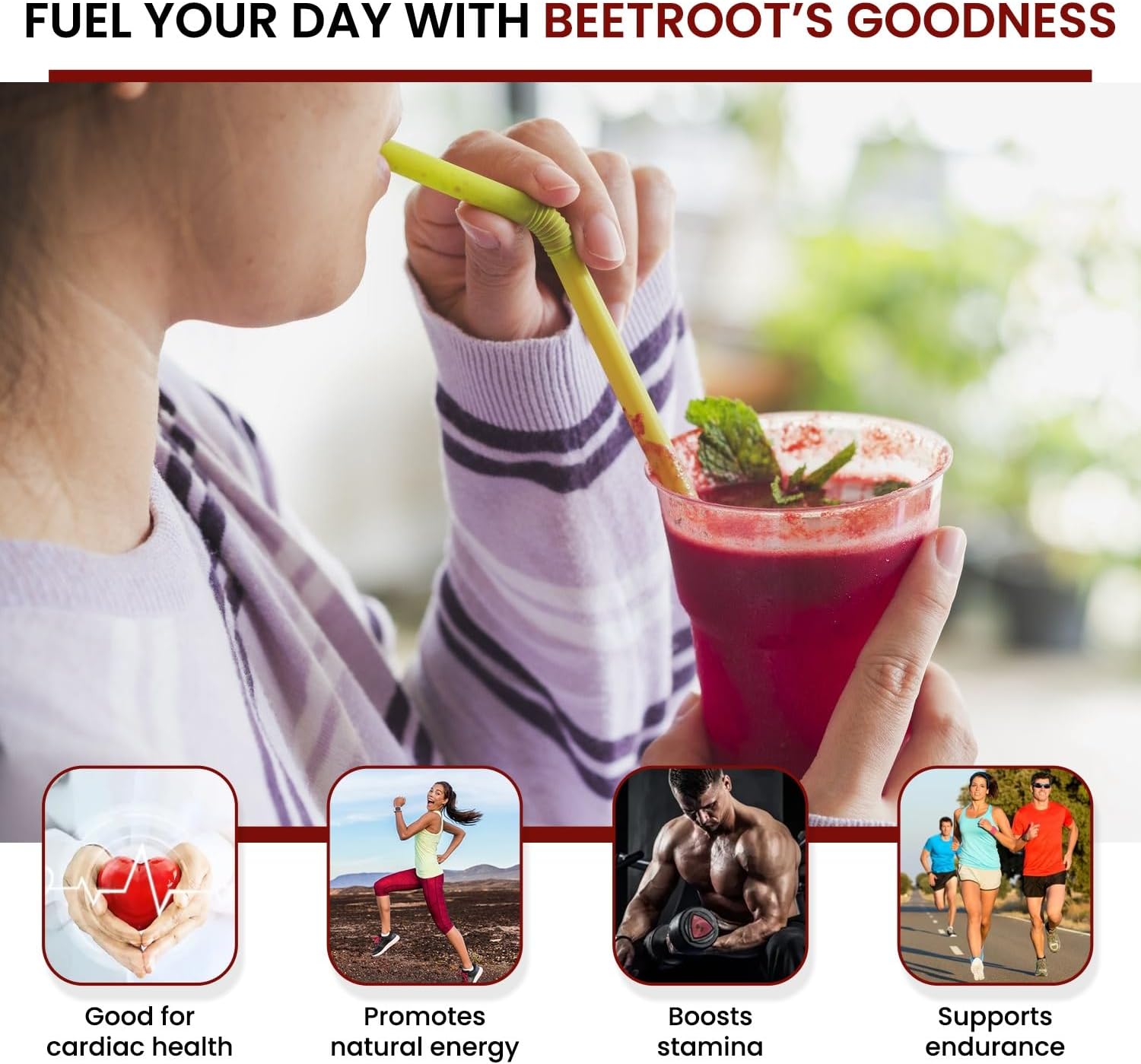 Organic Beetroot Powder 7 oz - Vegan, Gluten-Free, Rich in Nutrients & Fiber - Ideal for Smoothies, Food Coloring, and Skincare - 40 Servings - Kokos Natural Premium