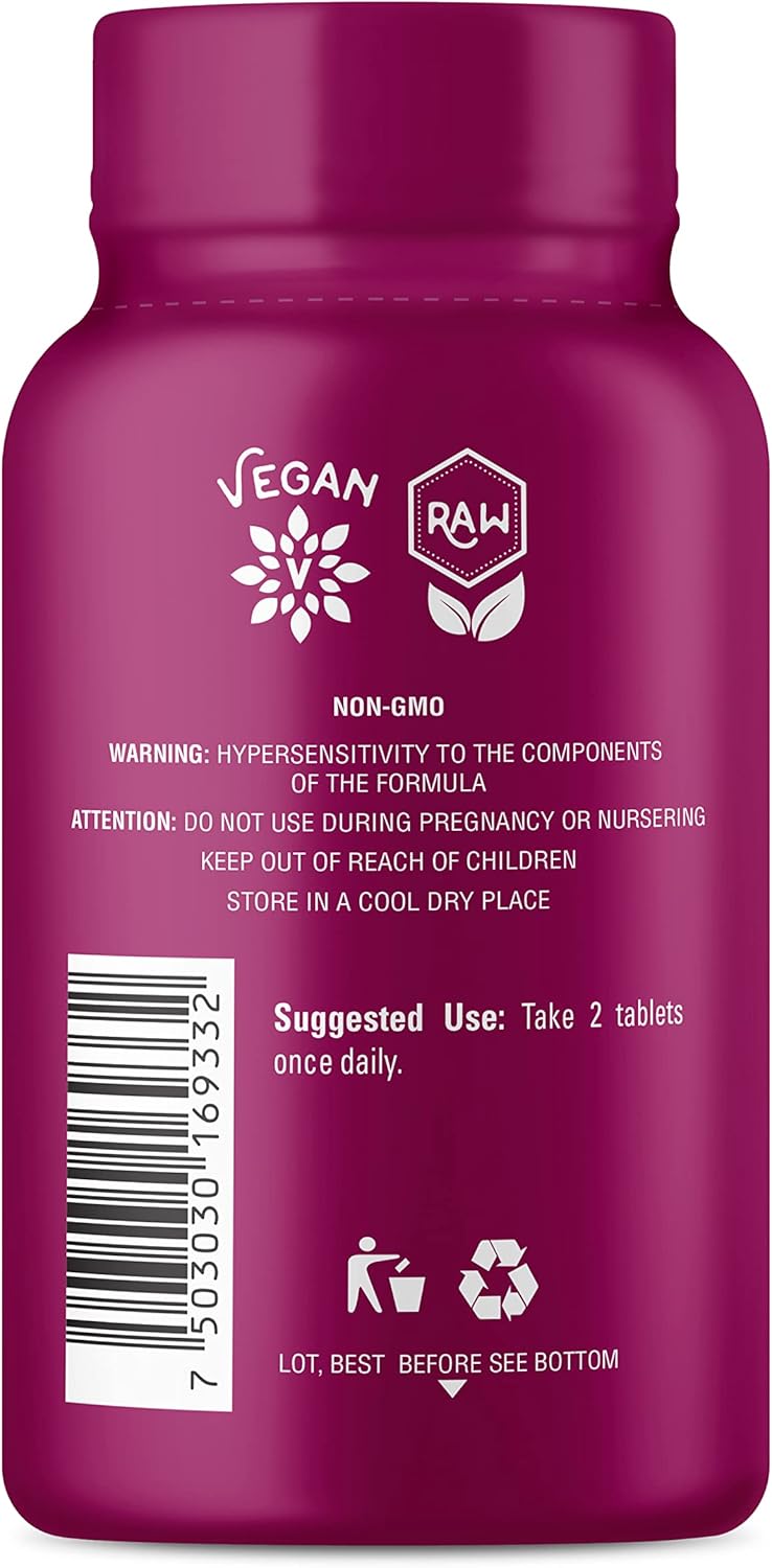 Organic Beetroot Tablets | USDA Certified | Non-GMO & Plant-Based | Boost Circulation & Energy | Heart Health Support | 90 Tablets