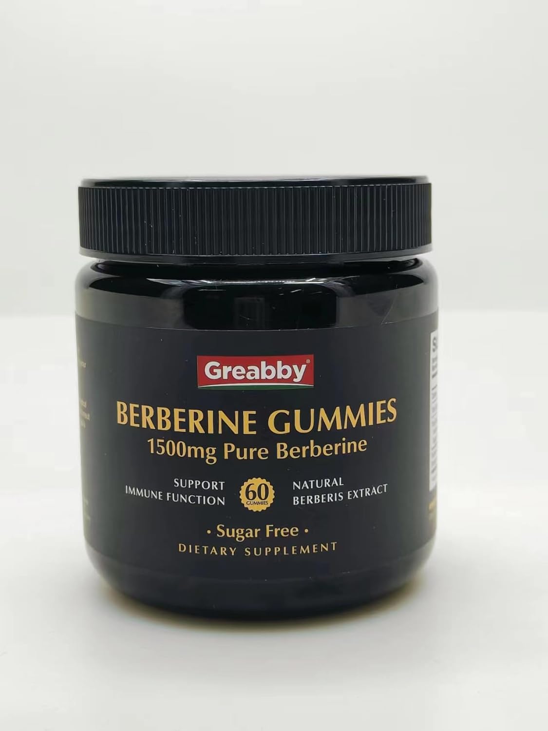 Organic Berberine Gummies 1500mg for Adults - Immune Health Support - Sugar-Free Pectin Gummies with 97% Purity - 60 Count