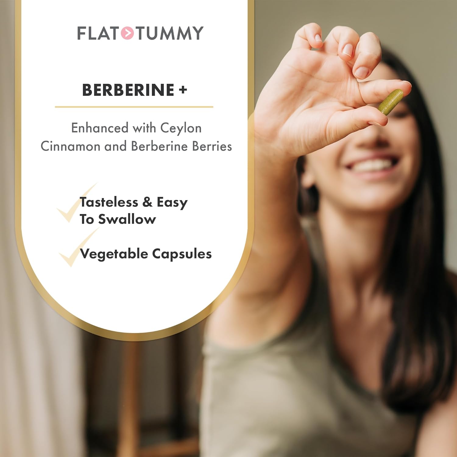 Organic Berberine Plus Supplement with Ceylon Cinnamon - 1200mg Per Serving, Post GLP-1 Support - 60 Capsules