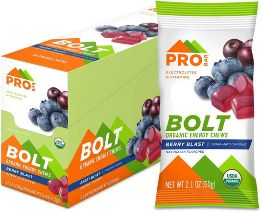 Organic Berry Blast Energy Chews with Vitamins B & C - Non-GMO, Gluten-Free (12 Count) - BoostGo Australia
