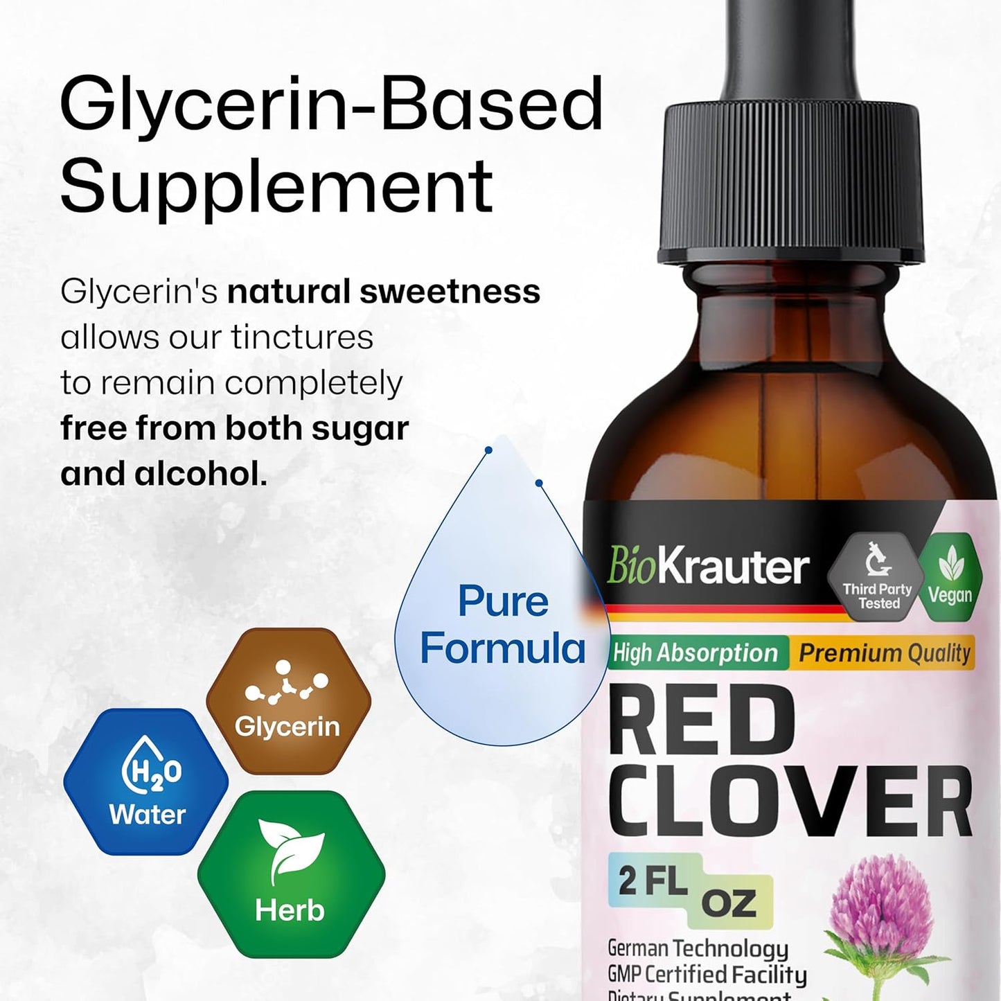 Organic Black Cohosh and Red Clover Tincture Combo Pack - 2 Fl. Oz. Each