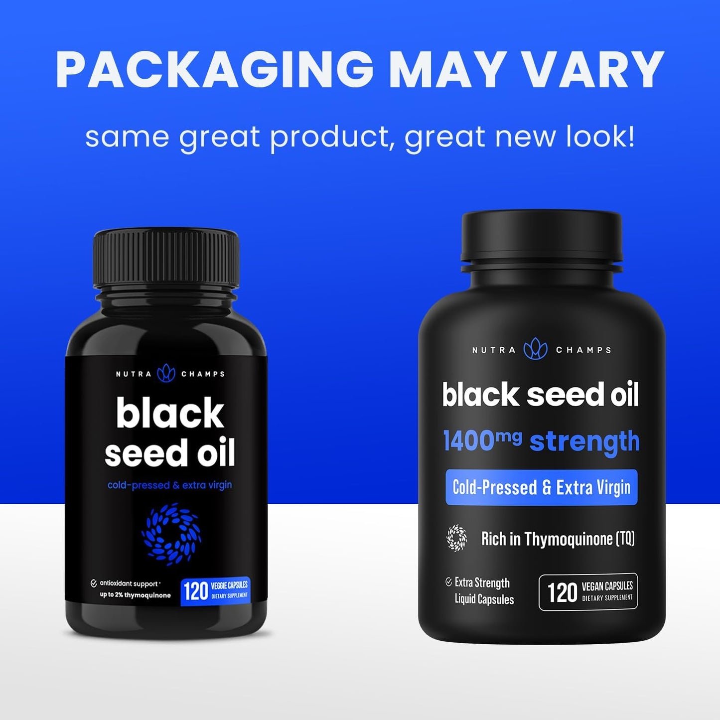 Organic Black Cumin Seed Oil Capsules - 120 Vegan Softgels, 1400mg Per Serving, Cold Pressed Nigella Sativa Pills with Thymoquinone & Vitamin E - Omega 3 6 9 Rich