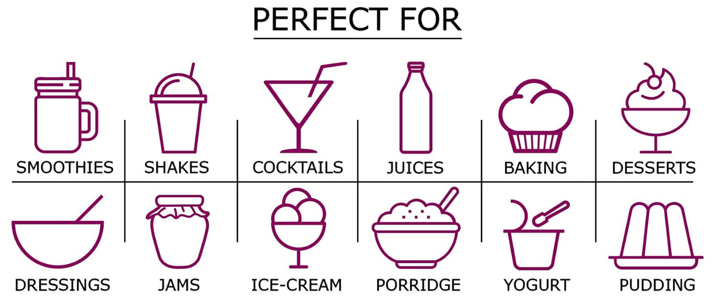 Organic Black Currant Powder 4 oz - Non-GMO, Raw, Kosher, Vegan Superfood with Antioxidants for Juices, Drinks, and Smoothies