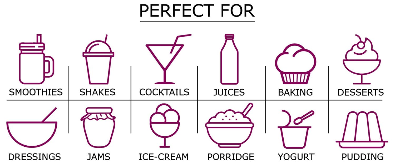 Organic Black Currant Powder 8lbs - Non-GMO Vegan Superfood Rich in Antioxidants for Juices & Smoothies