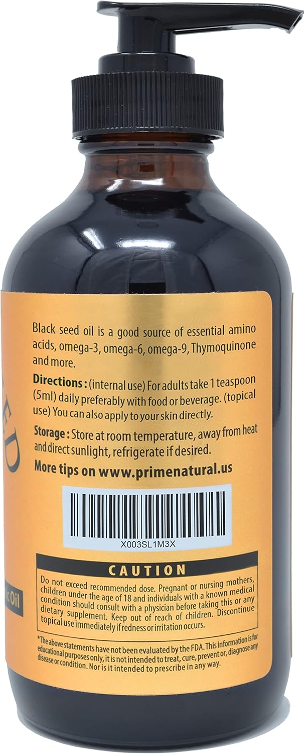Organic Black Seed Oil and Castor Oil Bundle - USDA Certified, Cold Pressed, Virgin, Unrefined, Vegan, Preservative-Free - BoostGo Australia