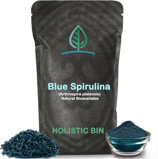 Organic Blue Spirulina Powder: Rich Vegan Protein Source, Ideal for Smoothies & Baked Goods - 50g